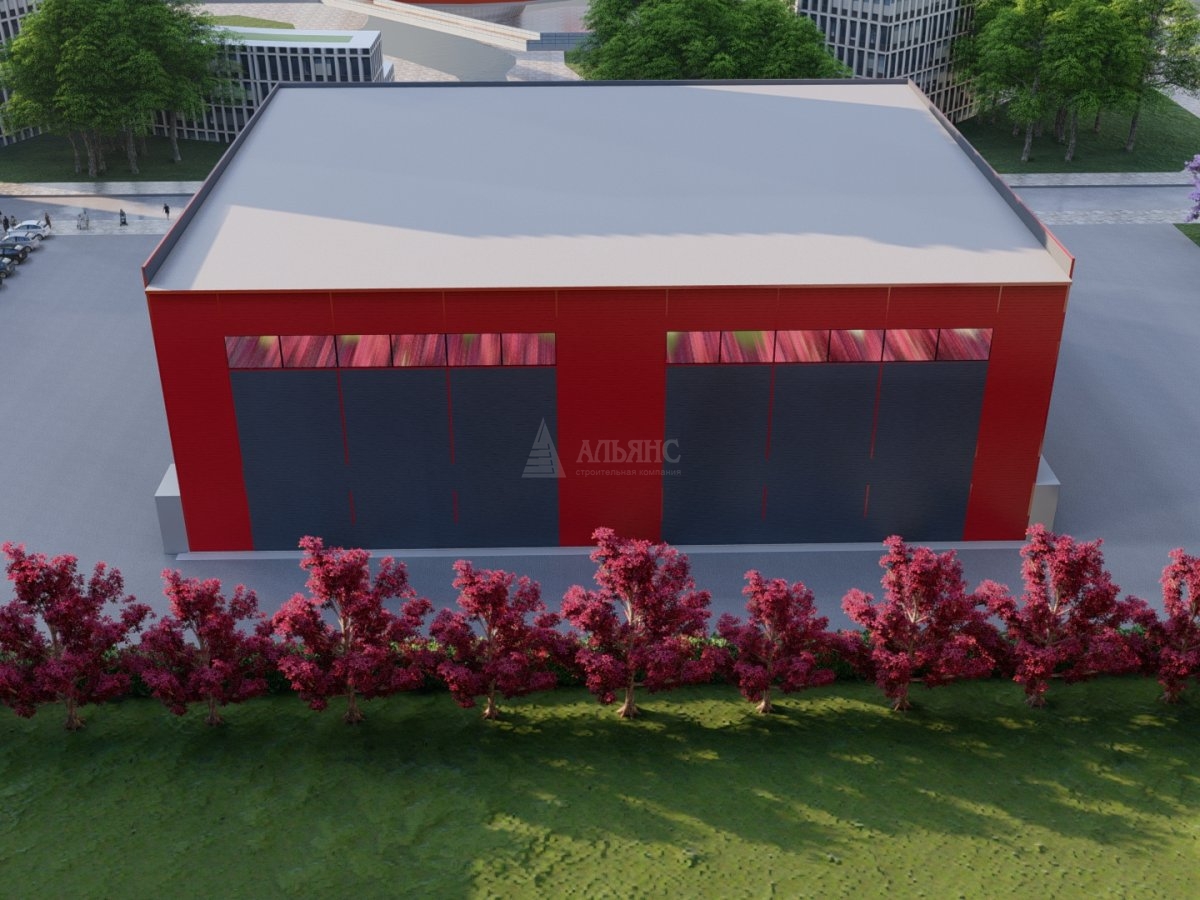 3D визуализация Склад-ангар из сэндвич-панелей - фото 8