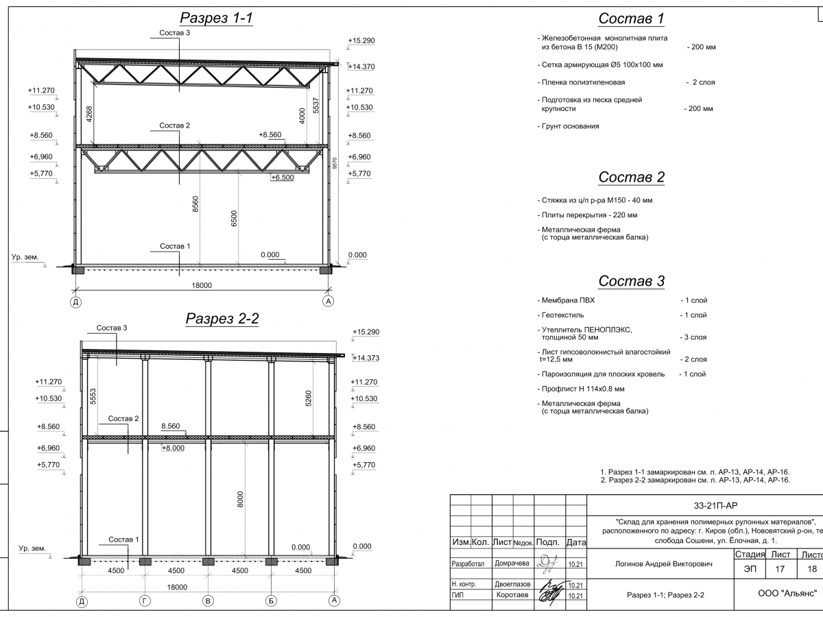 Планировка Склад-ангар из сэндвич-панелей -  фото 7