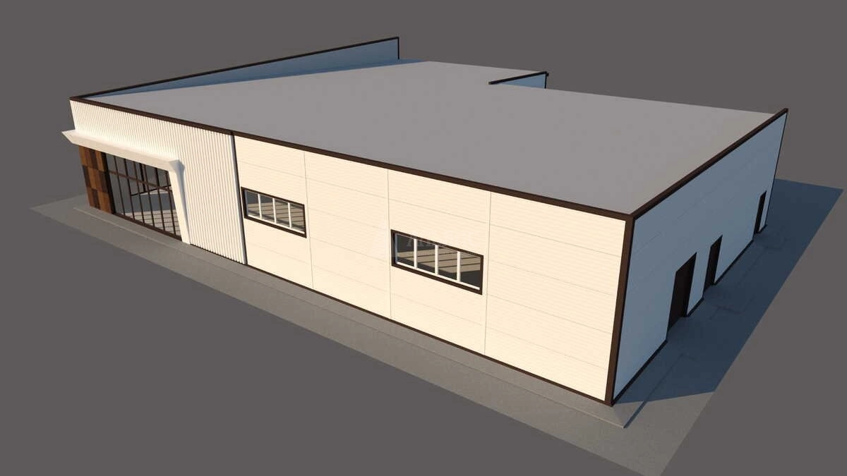 3D визуализация Магазин из сэндвич-панелей - фото 19