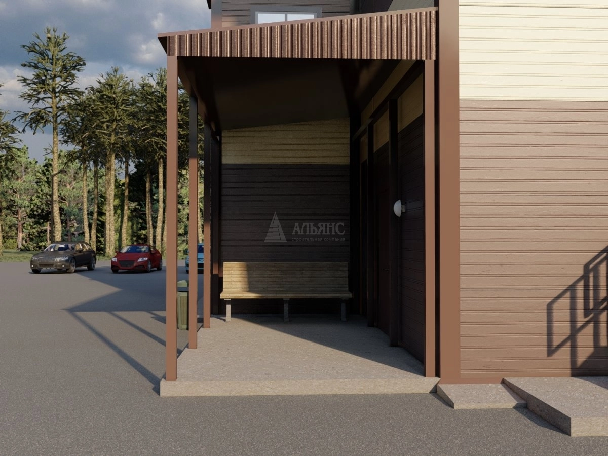 3D визуализация Магазин из сэндвич-панелей - фото 7