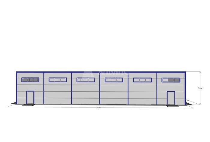 3D визуализация СТО из сэндвич-панелей - фото 6