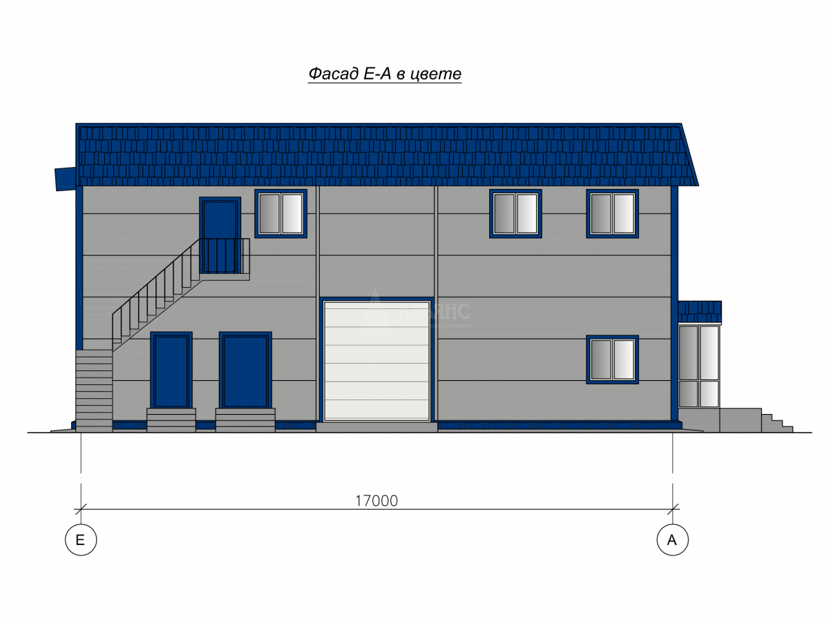 3D визуализация Автосервис из сэндвич-панелей - фото 4